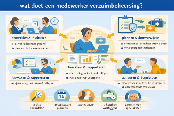 Alles over het beroep medewerker verzuimbeheersing Wat doet een medewerker verzuimbeheersing